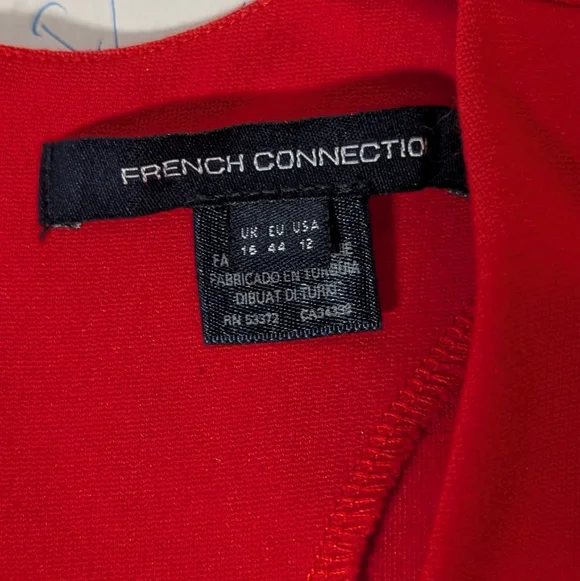 NWT French Connection Vibrant Red Dress - Picture 7 of 10
